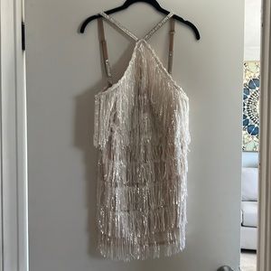 Bronx & Banco Isle Sequin Fringe mini dress
